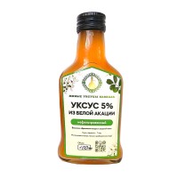 Уксус из цветов белой Акации с уксусной маткой нефильтрованный Живые уксусы Кавказа, 100 мл