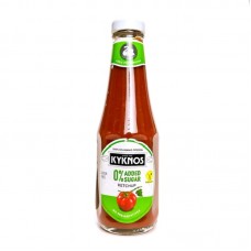 Кетчуп томатный без добавления сахара Греция Kyknos, ст.бут, 320 г