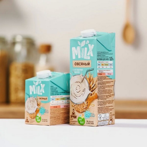 Напиток Овсяный молоко растительное без сахара Milx 2,5%, 1 л