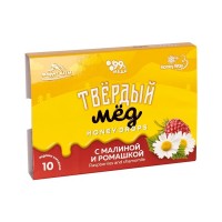 Мед твердый с малиной и ромашкой HoneyWay, 30 г