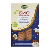 Печенье БИО с кокосом без сахара Green Злак, 150 г