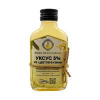 Уксус из цветов Бузины с уксусной маткой нефильтрованный Живые уксусы Кавказа, 100 мл