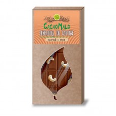 Шоколад CacaoMalo молочный из кэроба необжаренного с кешью Дары Памира, 85 г