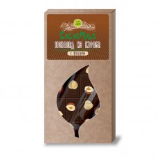 Шоколад CacaoMalo из кэроба необжаренного с фундуком Дары Памира, 85 г