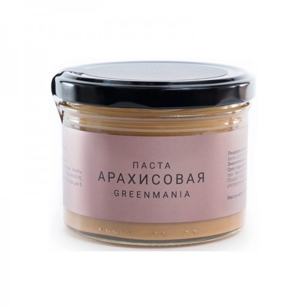 Арахисовая паста Greenmania, 200 г