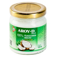 Масло кокосовое нерафинированное 100% Extra virgin Aroy-D, 180 мл