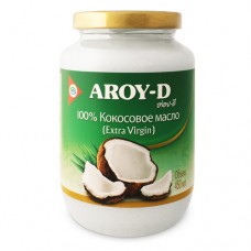 Масло кокосовое нерафинированное 100% Extra virgin Aroy-D, 450 мл