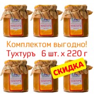 6 шт Тухтуръ с живицей хвои Продукт долголетия ДИДО Сила Кавказа, ст.бан, 1320 г