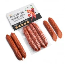 Колбаски вялено-копченые Пепперони Высший вкус, 120 г