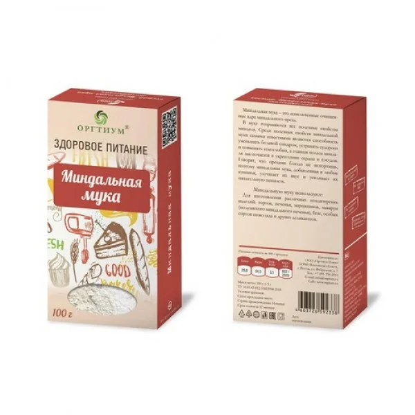 Мука миндальная Испания Оргтиум, 100 г