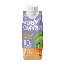 Коктейль из яблок, киви, винограда и лимона, со злаками Easy Смузи, 250 мл