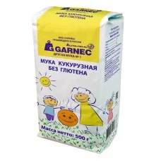 Мука кукурузная цельнозерновая, без глютена Гарнец, 500 г