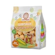 Шарики Кукурузные без сахара Здоровей, 30 г