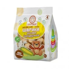 Шарики Рисово-кукурузные без сахара Здоровей, 30 г