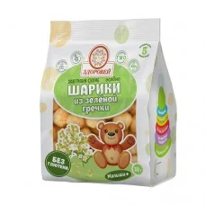 Шарики из зеленой гречки без сахара Здоровей, 30 г