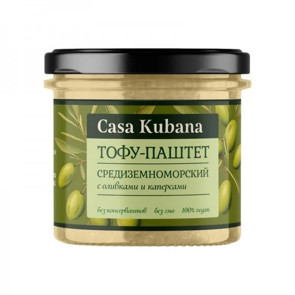 Тофу-паштет Средиземноморский Casa Kubana, ст.бан, 90 г
