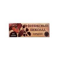 Батончик Финиковый шоколад горький без сахара Полезные сладости курорта, карт.кор, 60 г