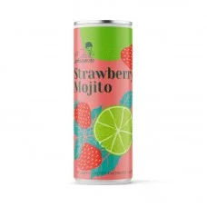 Лимонад без сахара Strawberry Mojito Клубничный Мохито Lemonardo, ж.бан, 330 мл